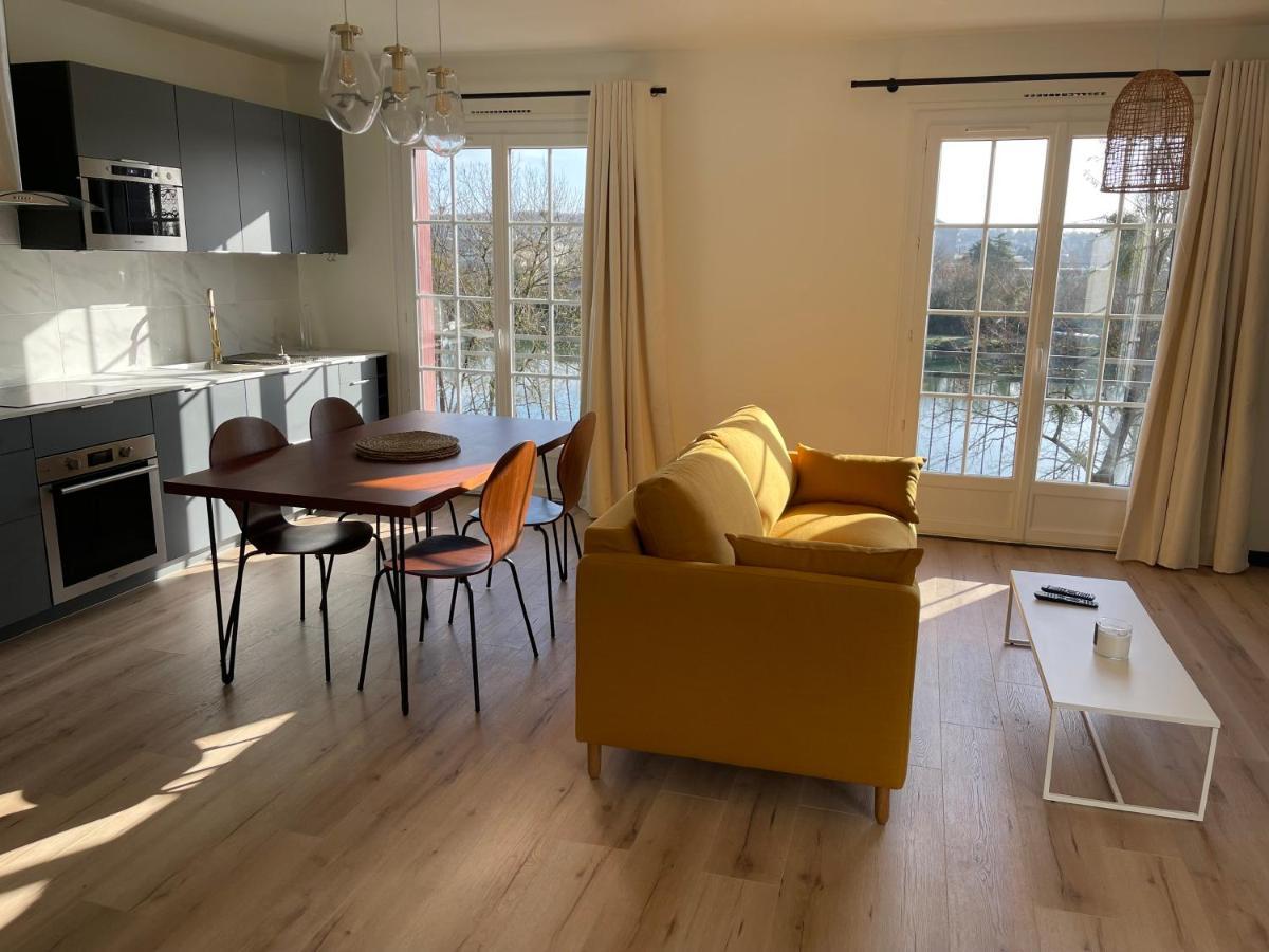 Ambiance Seine, Appartement Lumineux En Bordure De Seine - Chouette Thomery Exterior photo